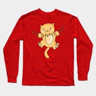 Cat Lights Long Sleeve T-Shirt